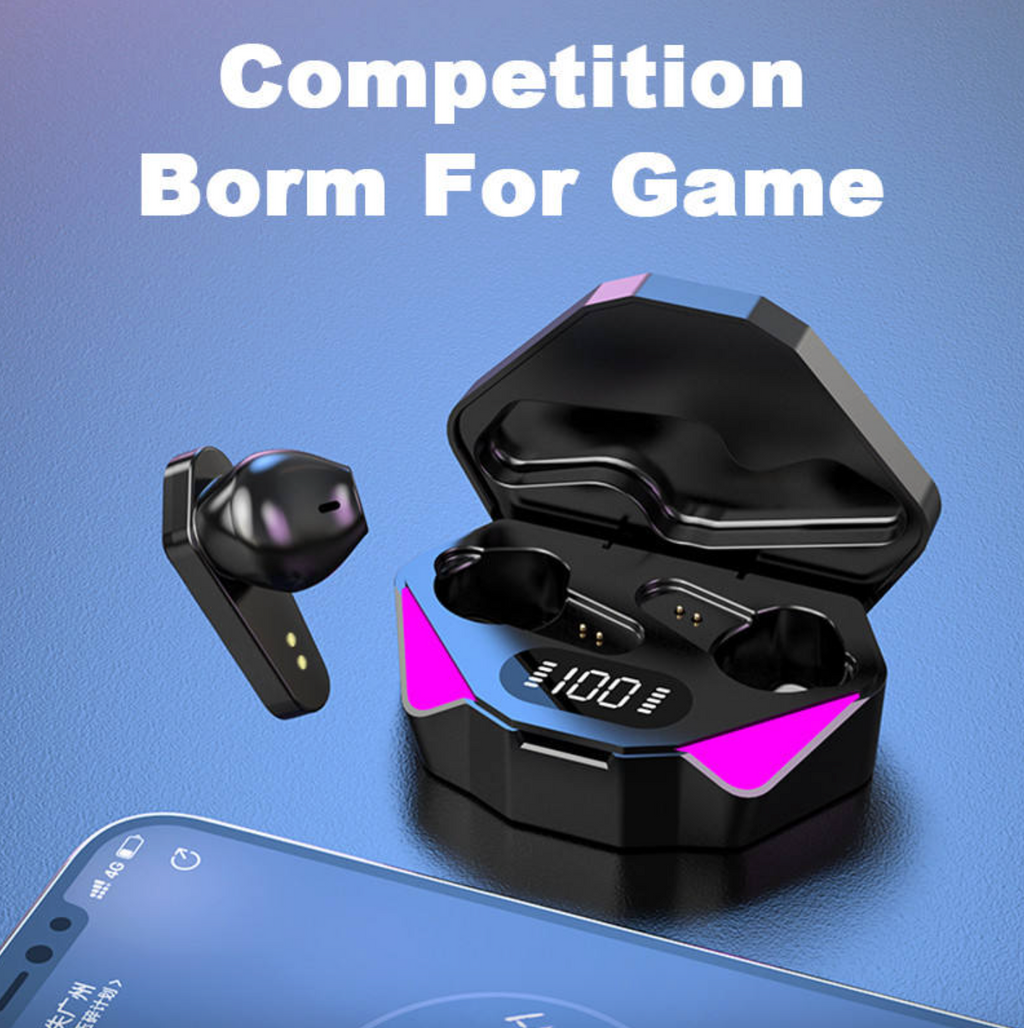 TWS X15 Gaming Earbuds – Wireless Bluetooth Headphones with LED Display & Low Latency