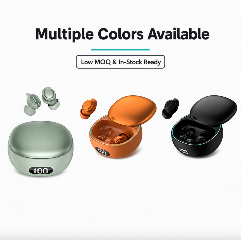 Mini TWS Sleep Earbuds – Wireless In-Ear Earphones with ANC & ENC, IPX5 Waterproof