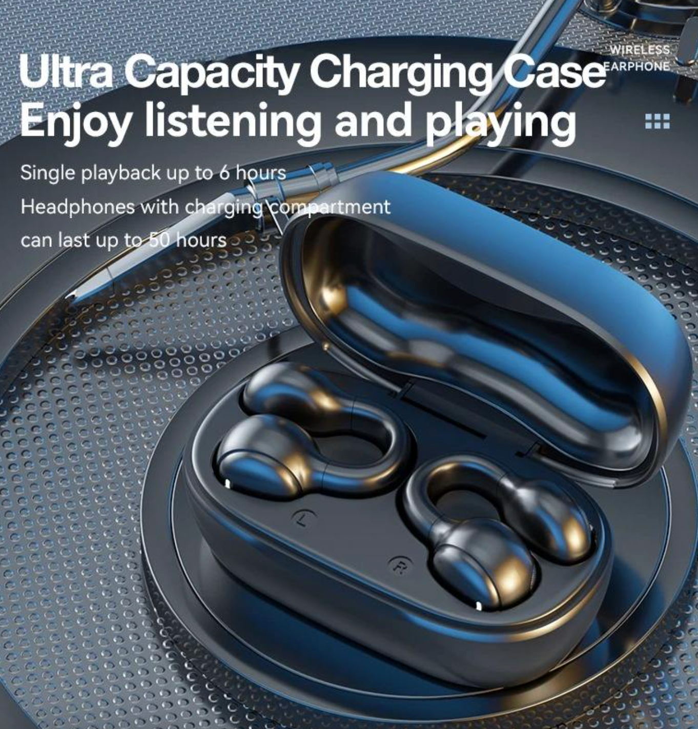 MK-013 Wireless Earbuds – Bluetooth 5.3 Half In-Ear Hi-Fi Earphones with IPX5 Water Resistance